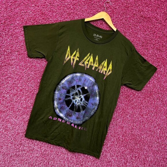 Def Leppard Adrenalize Album Cover Art Heavy Metal Tee L - Picture 3 of 4